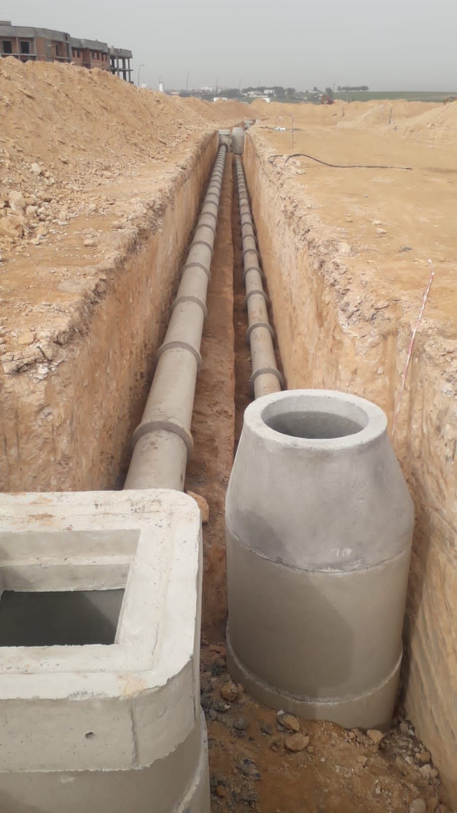 Travaux d'assainissement