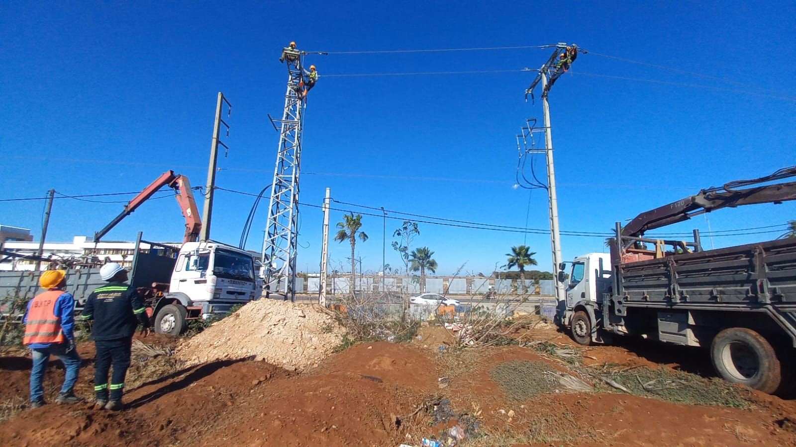Travaux d'électrification